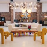 Contemporary Ekstrem Yellow Armchairs Designed by Terje Ekstrom