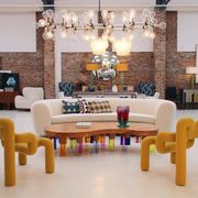 Contemporary Ekstrem Yellow Armchairs Designed by Terje Ekstrom