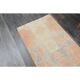 1970s Turkish Oushak Handmade Wool Cotton Orange Runner Rug 81x265