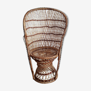 Fauteuil rotin poupée