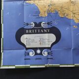 Vintage Brittany map