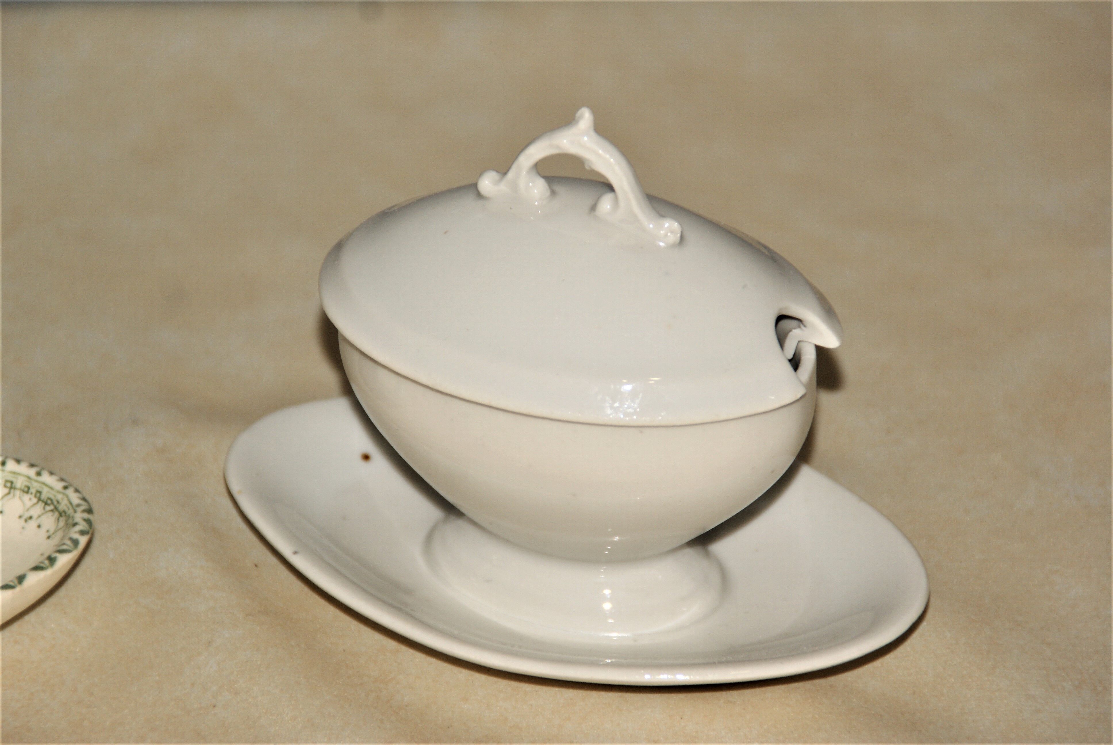 Two old mustard dishes