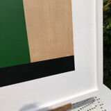 Set de 4 peintures abstraites