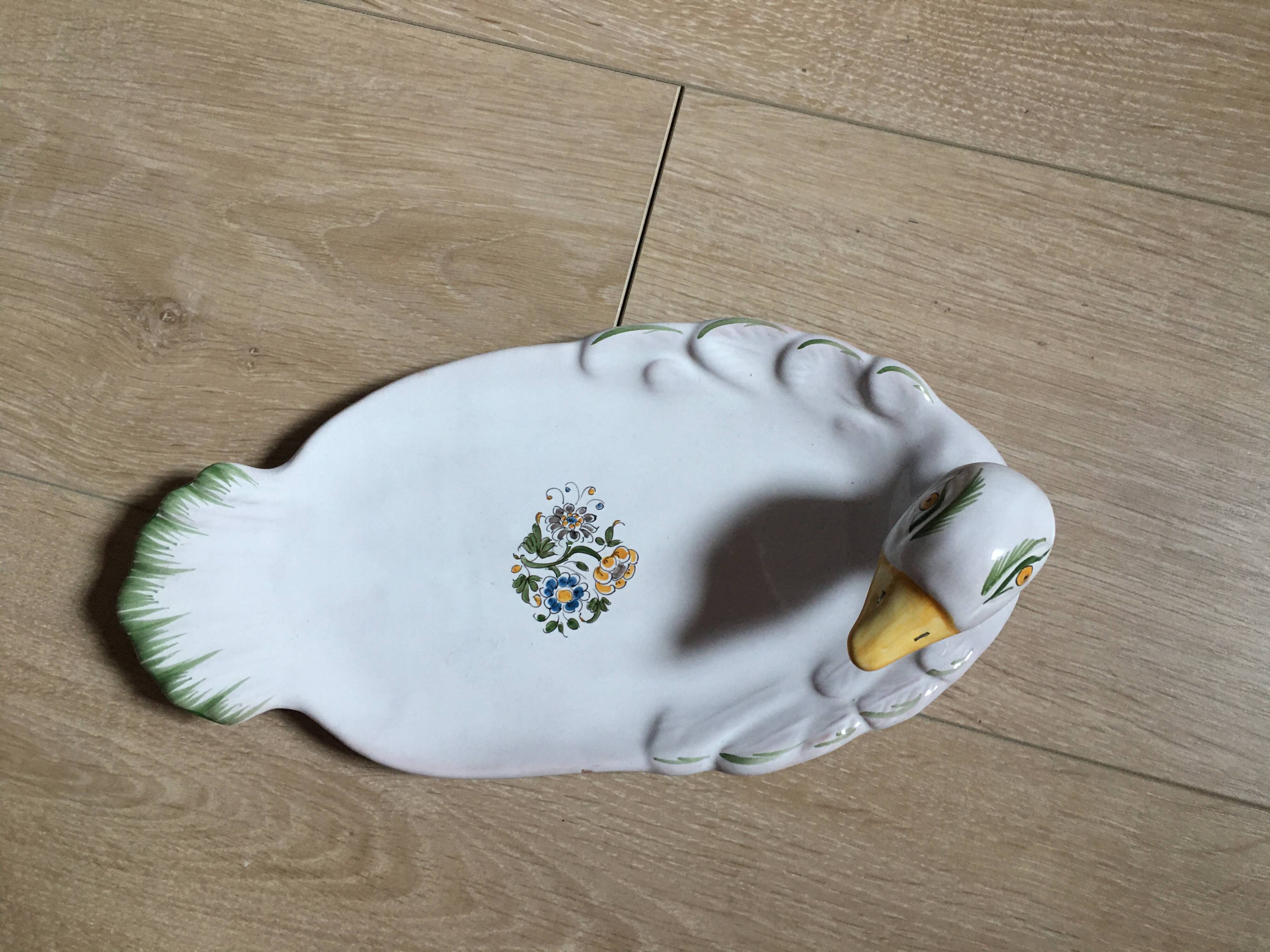 foie gras dish signed Moustiers