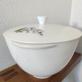Vercor earthenware soup tureen with daisy decor