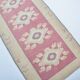 Tapis de couloir Oushak floral vintage noué à la main sku 3349