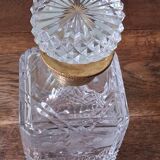 Carafe en cristal et laiton doré