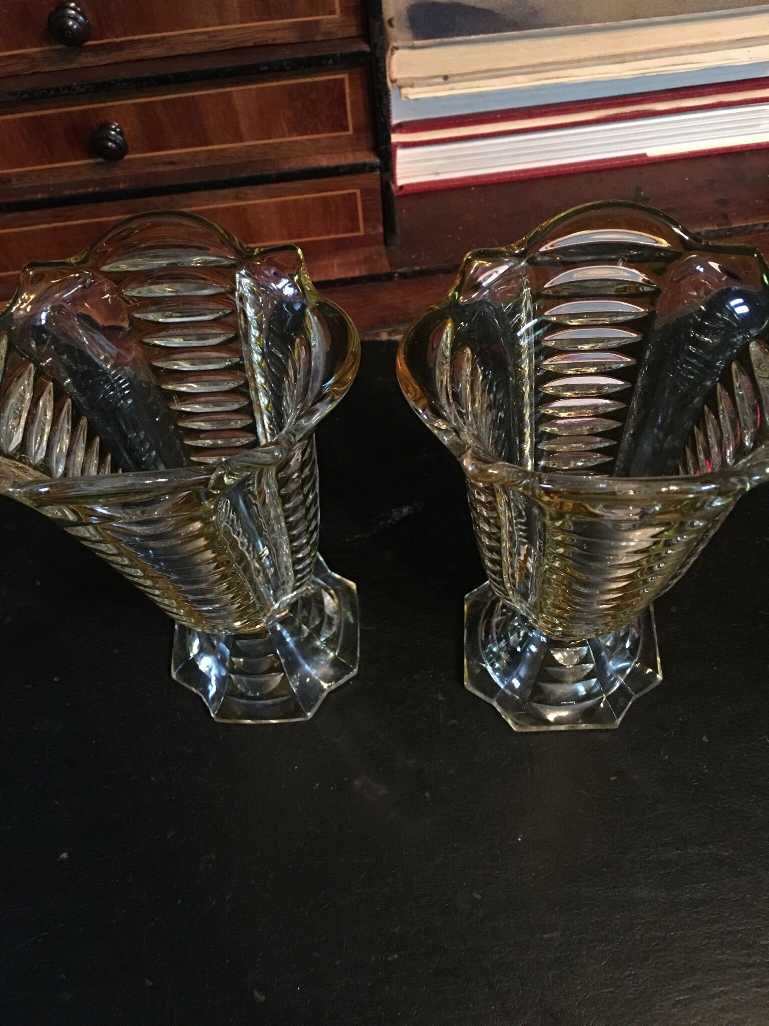 50's vintage vases pair