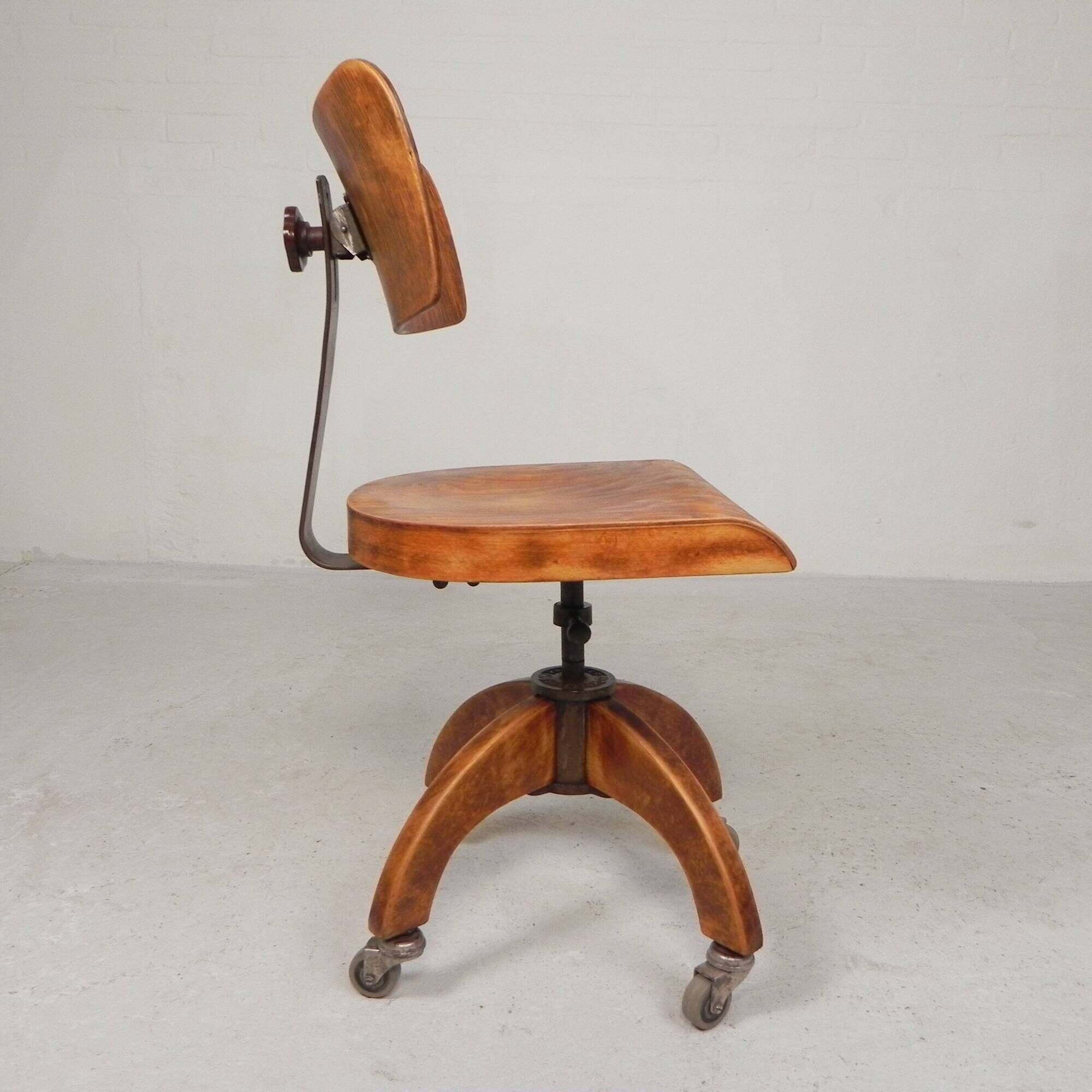 Bauhaus office chair, krenzer studio chair, 1930s