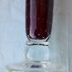 Red glass vase