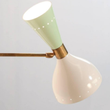 Wall lamp sage green & white