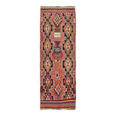 Tapis kilim vintage Herki tissé à la main en Turquie 100 cm x 270 cm