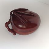 Art nouveau scuplented wood box