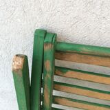 Former wooden fisherman folding stool