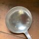 Old art deco ladle in silver metal Dixi