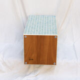 Colonne bleu/vert table d'appoint 64x32 cm