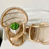 Pair of vintage doll armchairs