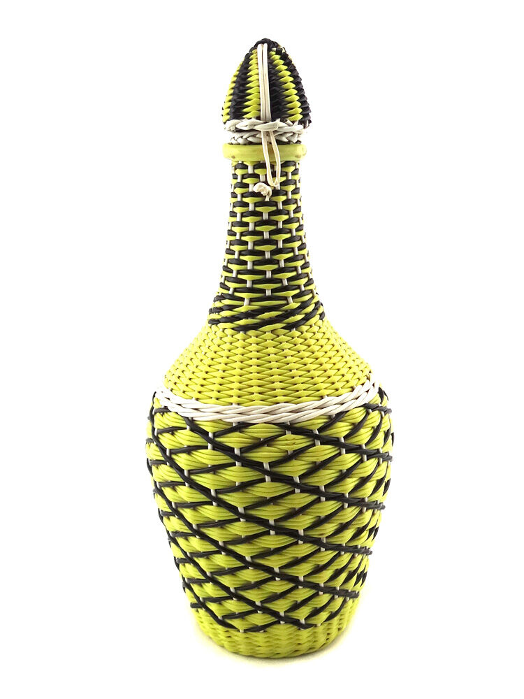 Bouteille scoubidou jaune