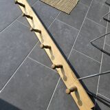 Porte-manteau ancien en bois 6 patères