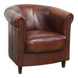 Fauteuil club en cuir