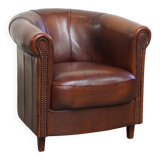 Sheepskin Leather Club Chair