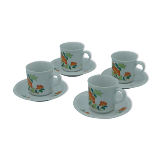 set of 4 coffee cups Winterling Roslau Bavaria