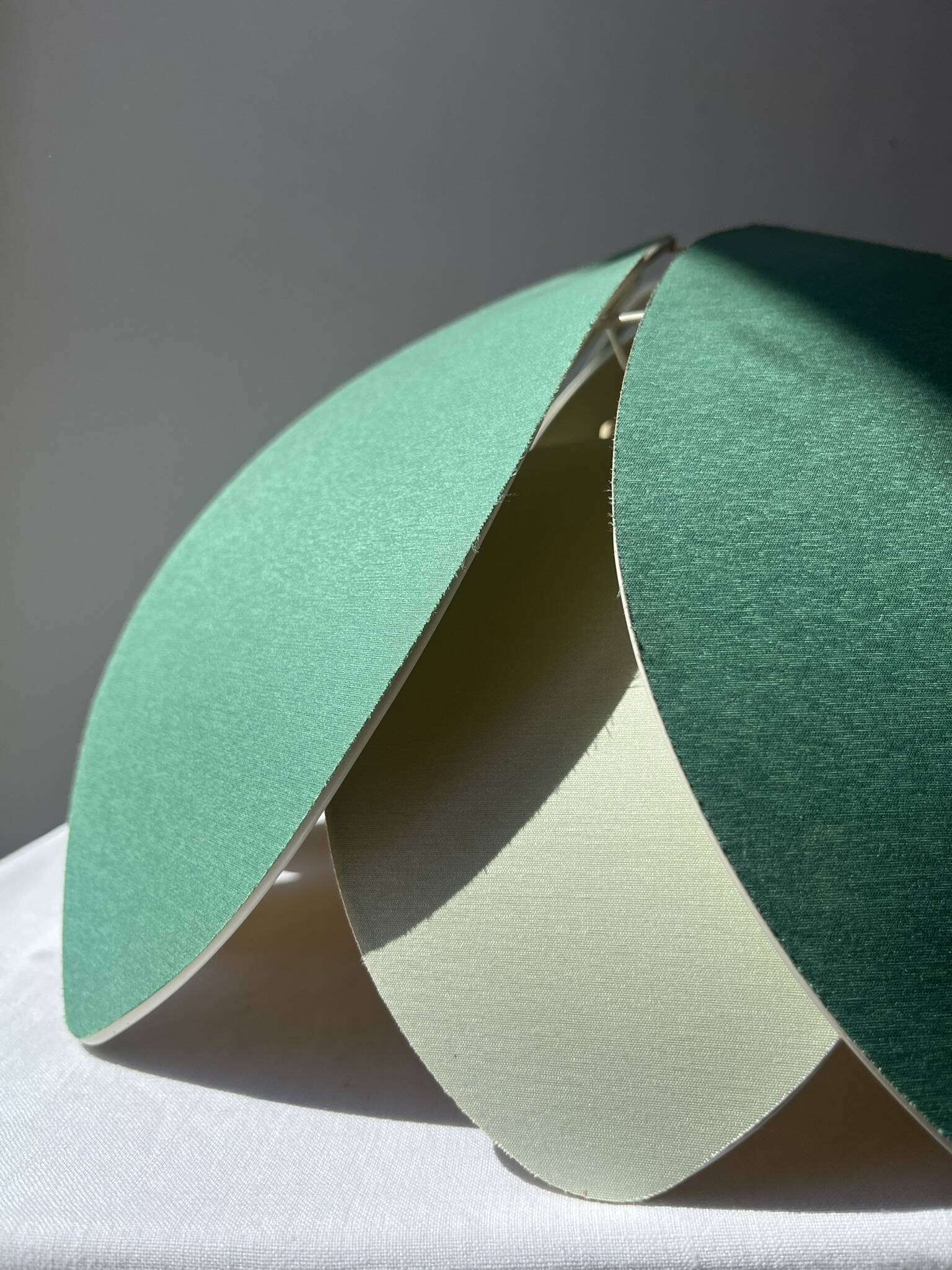 Suspension vintage fleur de lotus verte, 12 pétales