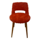 vintage red fur chair