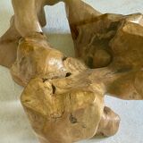 Table basse brutaliste du sculpteur Jean Yves Le Guyader