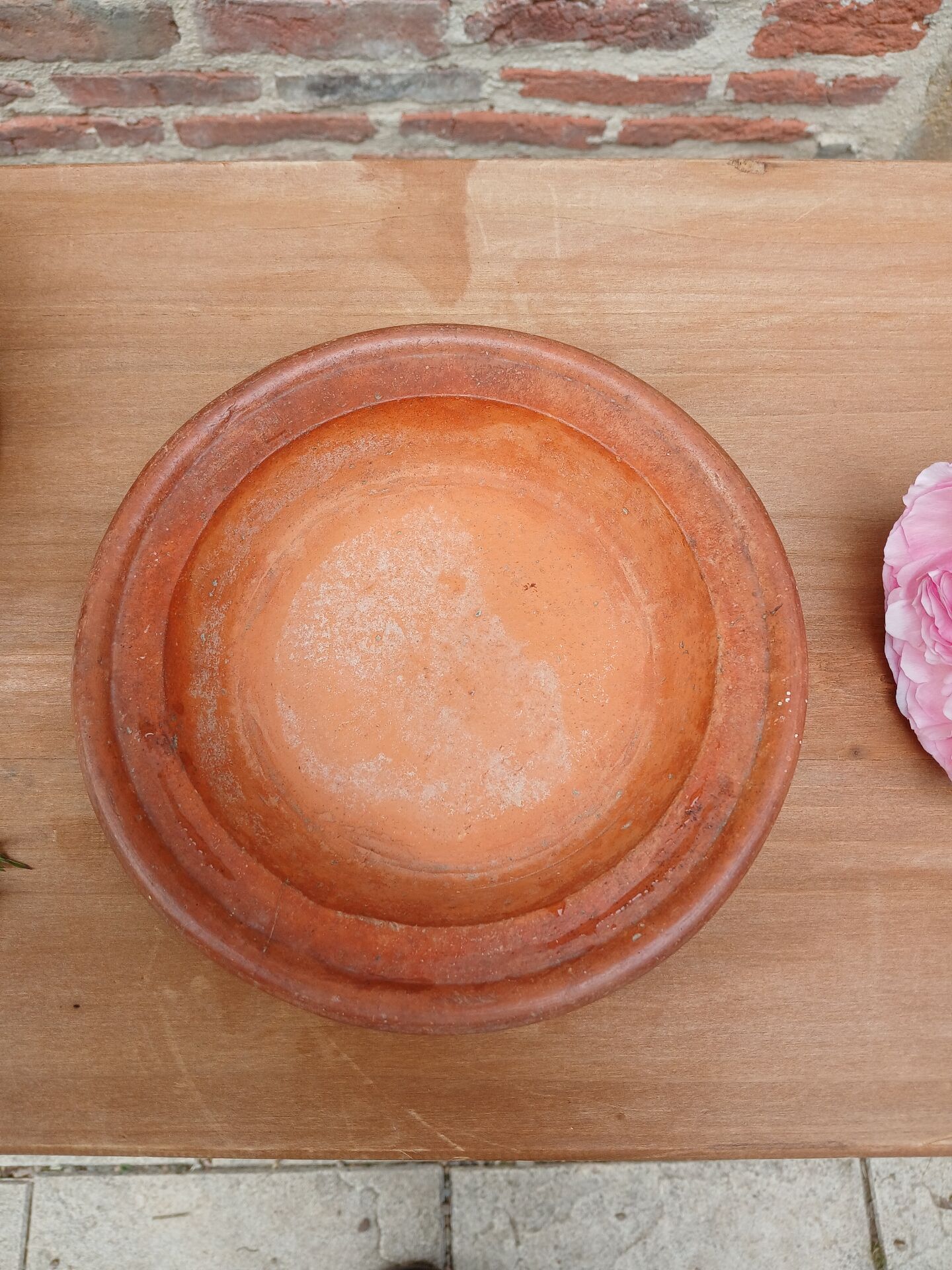 Antique earthenware butter dish