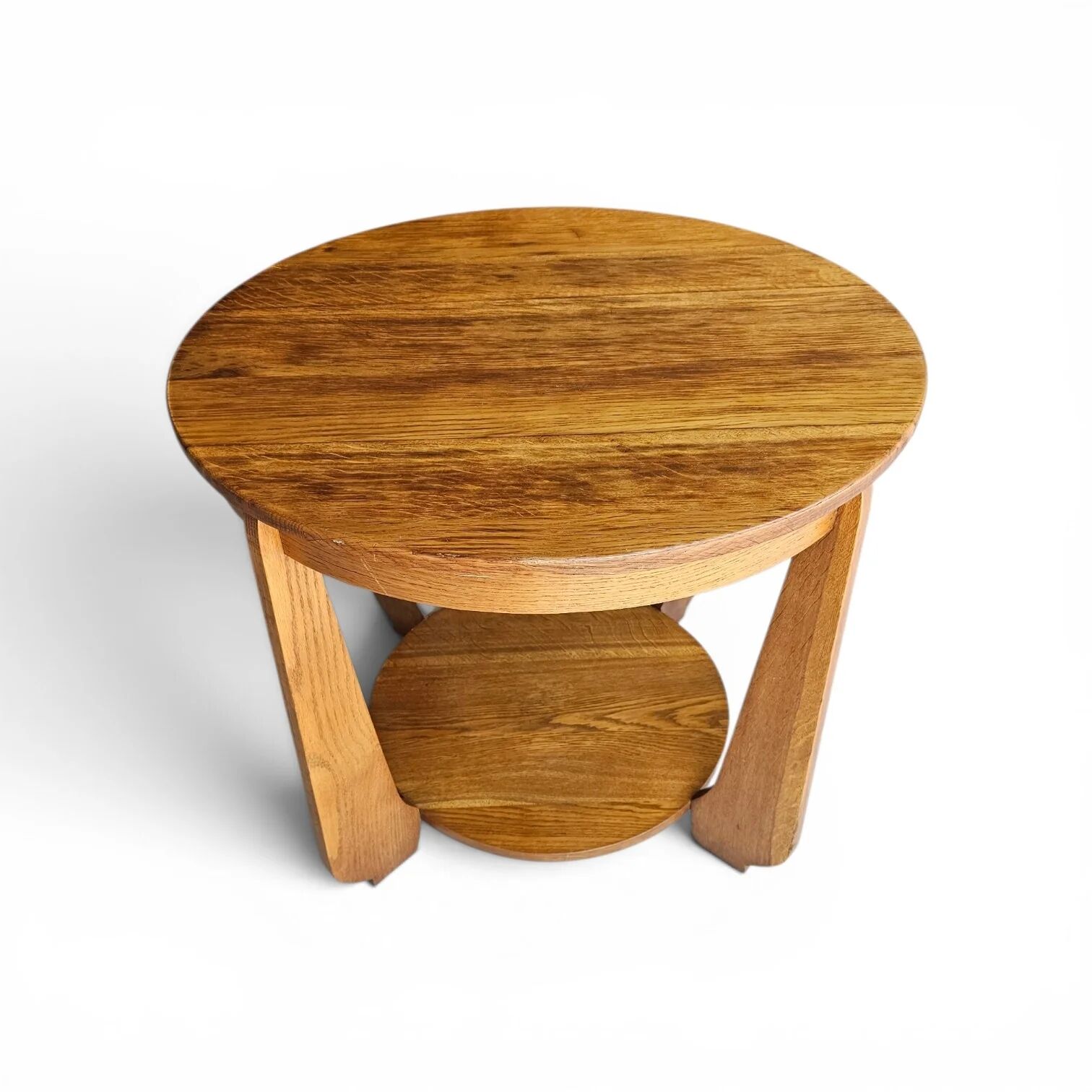 Table d'appoint en chêne Art Déco des années 1930