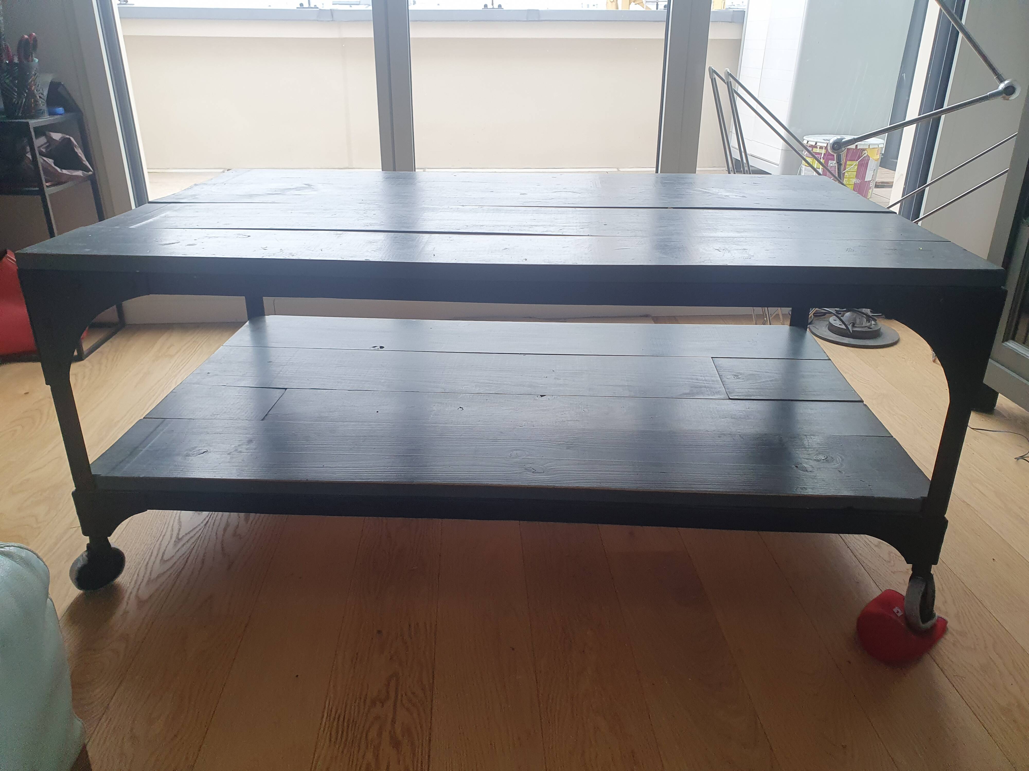 Industrial coffee table
