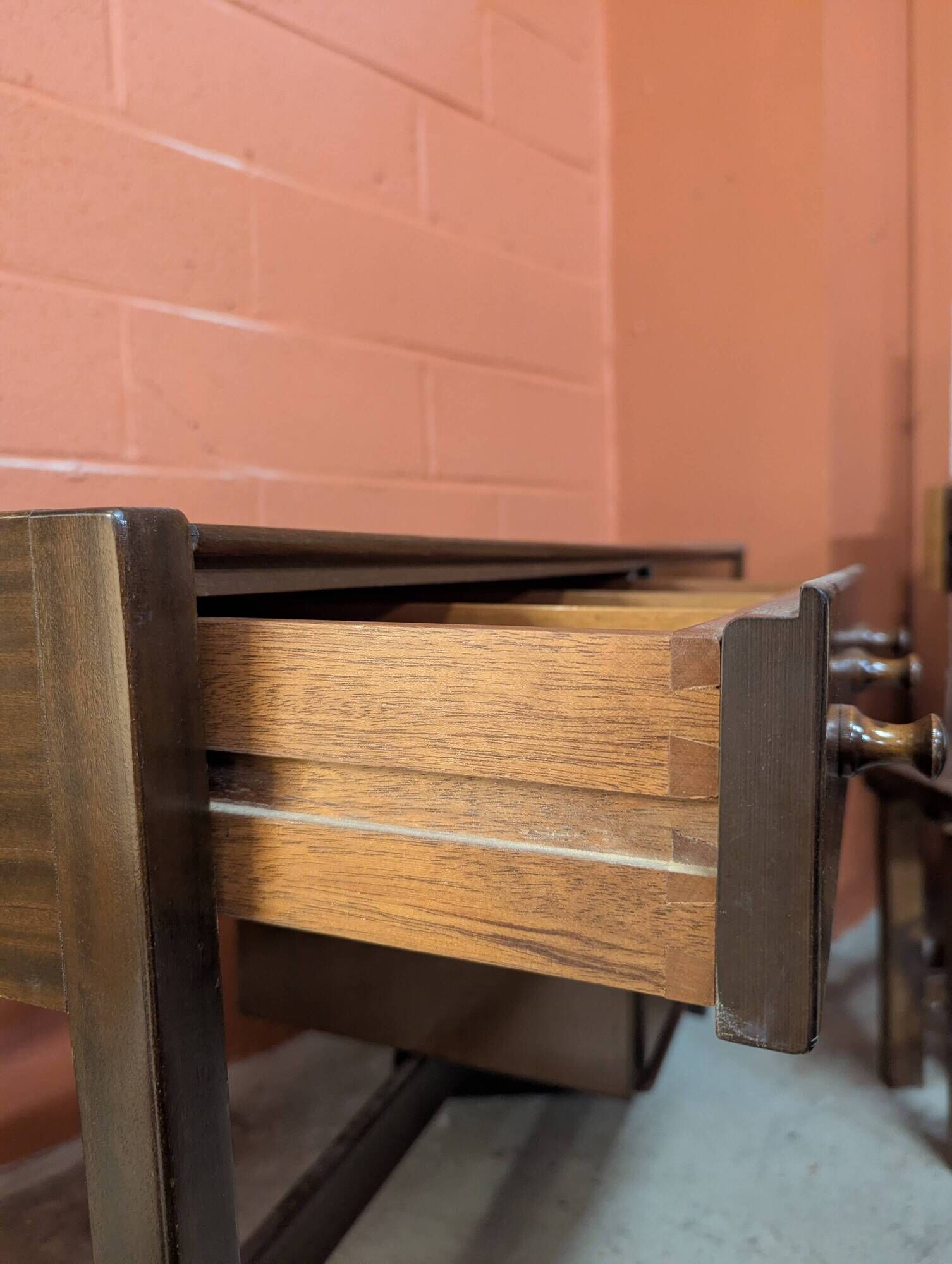 Mahogany desk by Jacques Auville