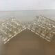 10 vintage twisted lucite knife rests