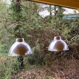 2 suspensions en fer martelé