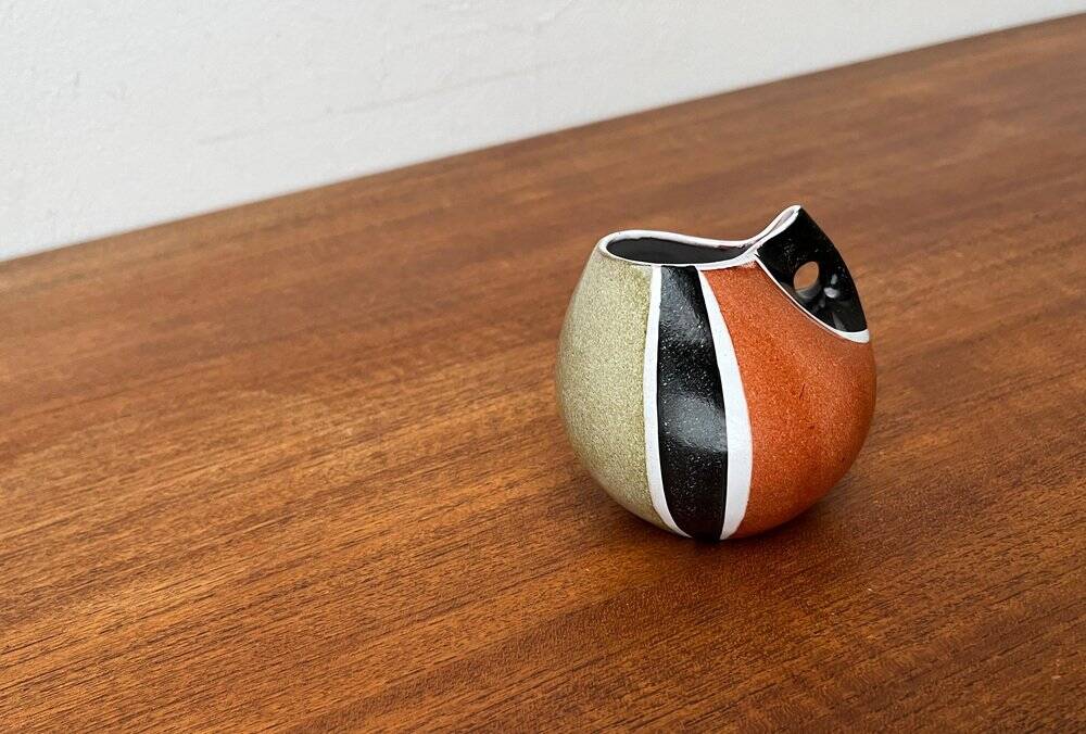 German ceramic vase from the mid-century by Krösselbach Keramik, 1960s.