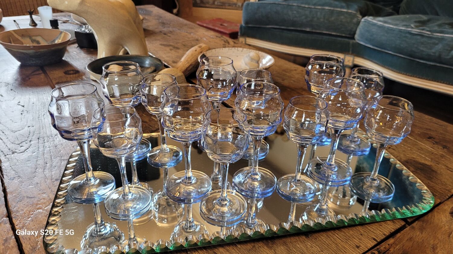 Art deco stemware