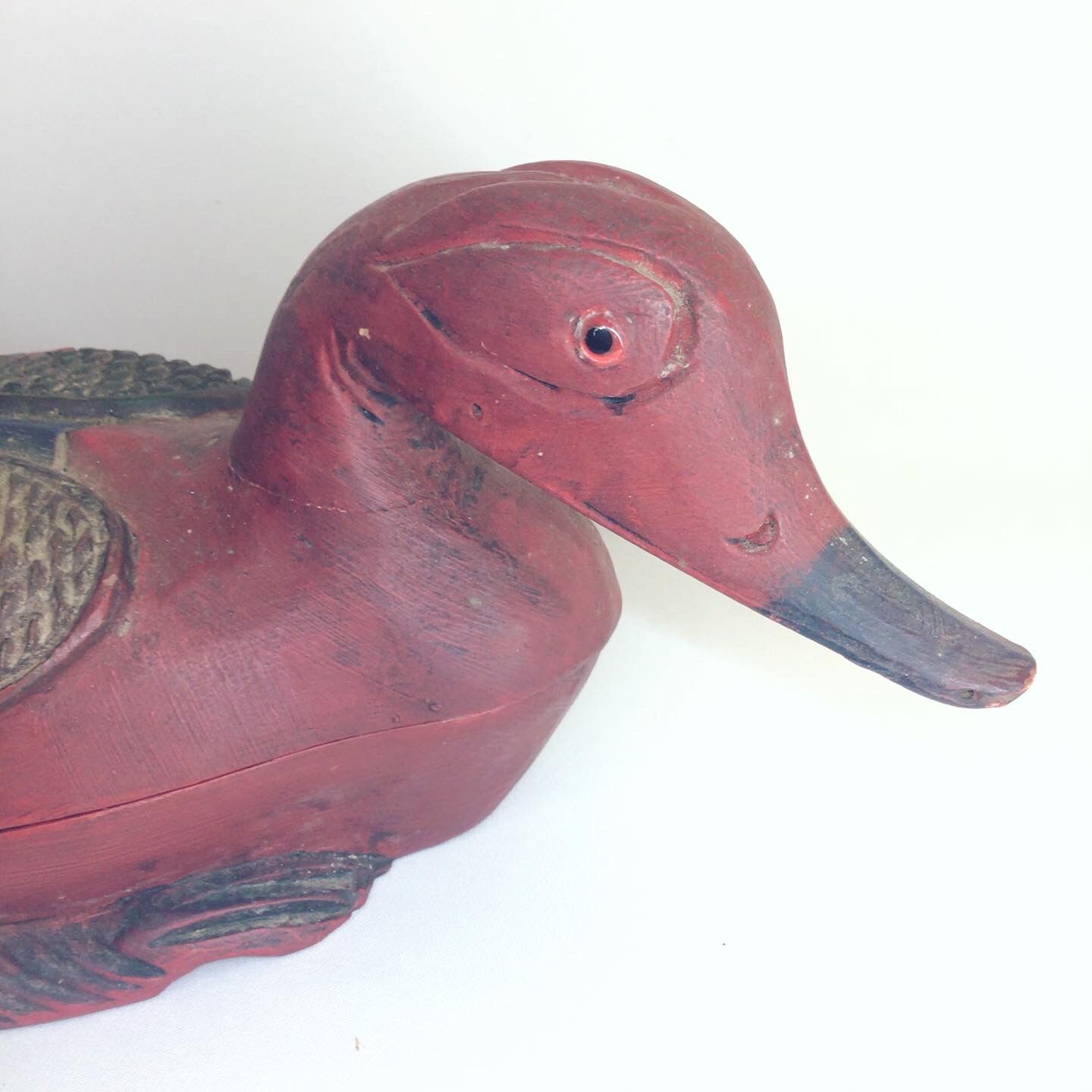 Old wooden duck box