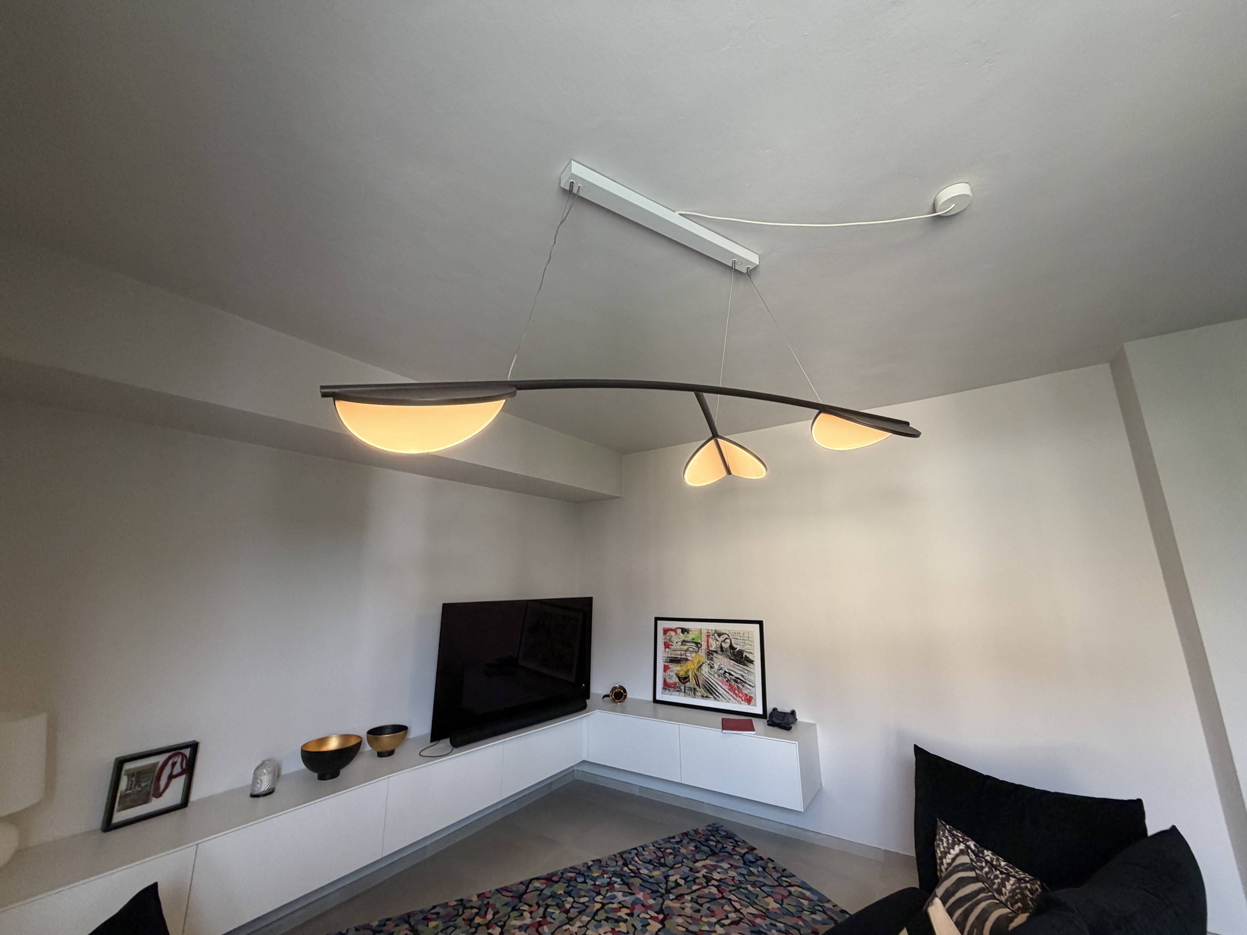 Flos Almendra Organic S3 Y Long anthracite