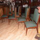 Set of 12 high quality mahogany and skai chairs 1940-1950