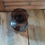 Carafe Bottle in smoked glass Art Deco old vintage dp 082201