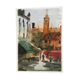 Aquarelle sur papier Arches Milano