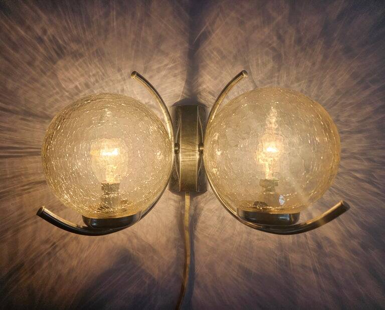 Rare Mid-Century Wall Lamp in the Style of Gaetano Sciolari, Italy, 1970s