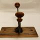 Wall coat rack hook wrought iron wood