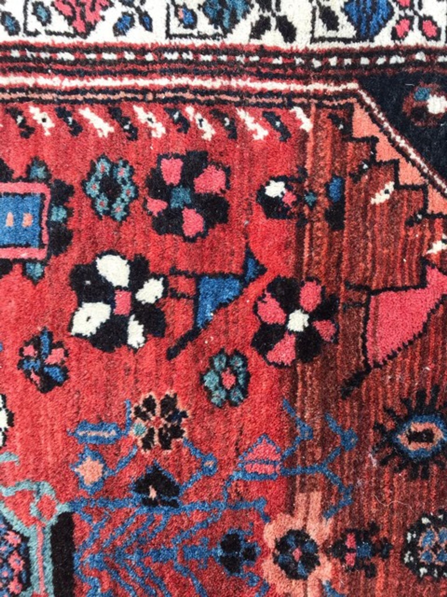 Very beautiful antique Persian carpet Malayer handmade 180x322 cm