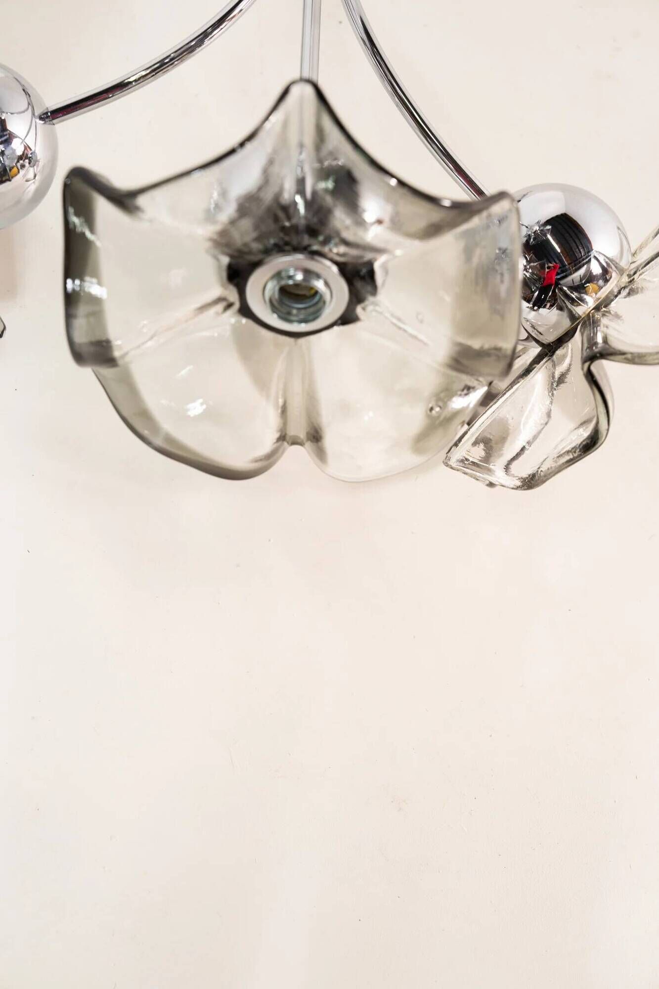 SILVER & GLASS TRIPLET HANGLAMP