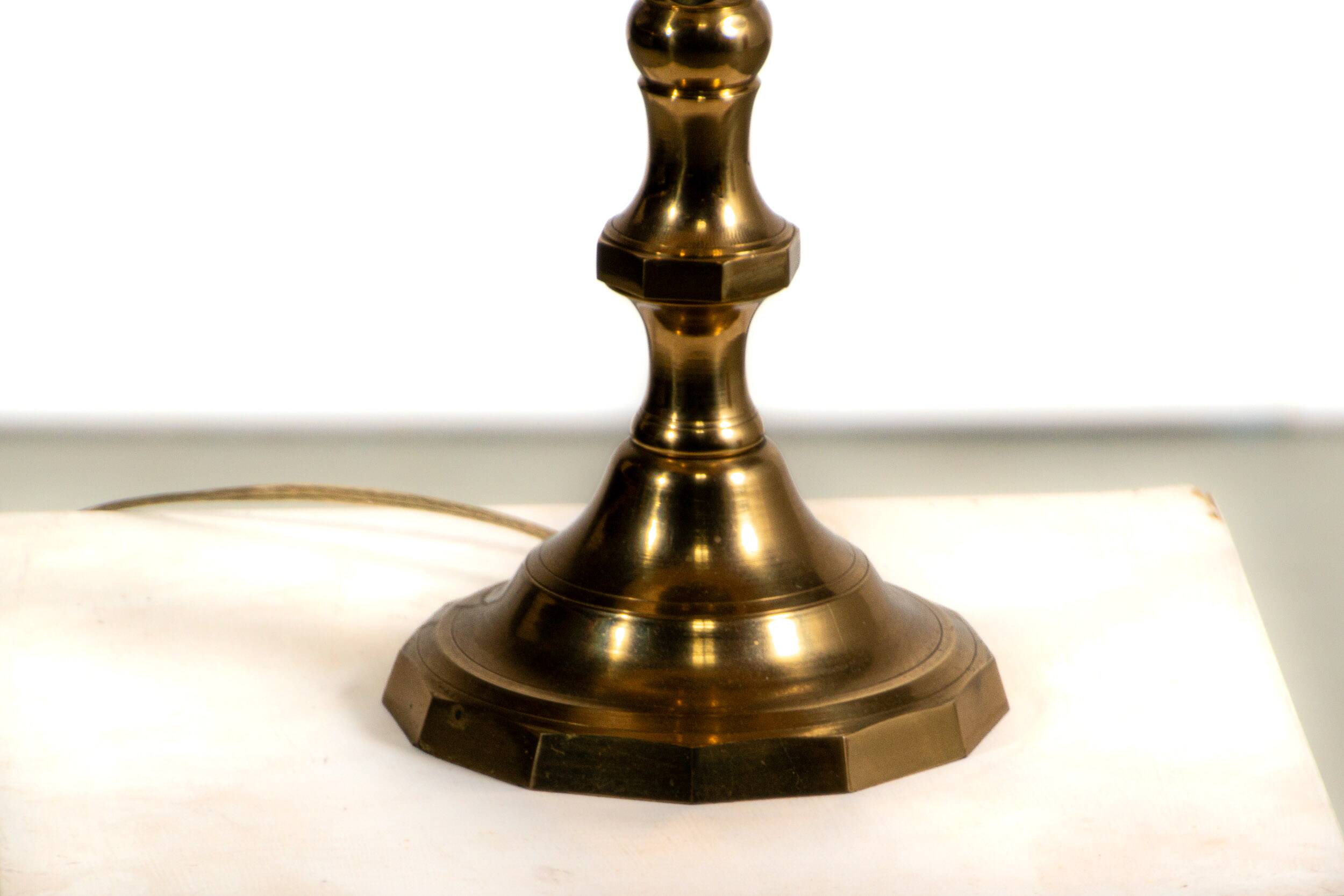 Mid century brass table lamp