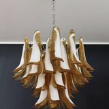 Chandelier 36 vintage cognac elements