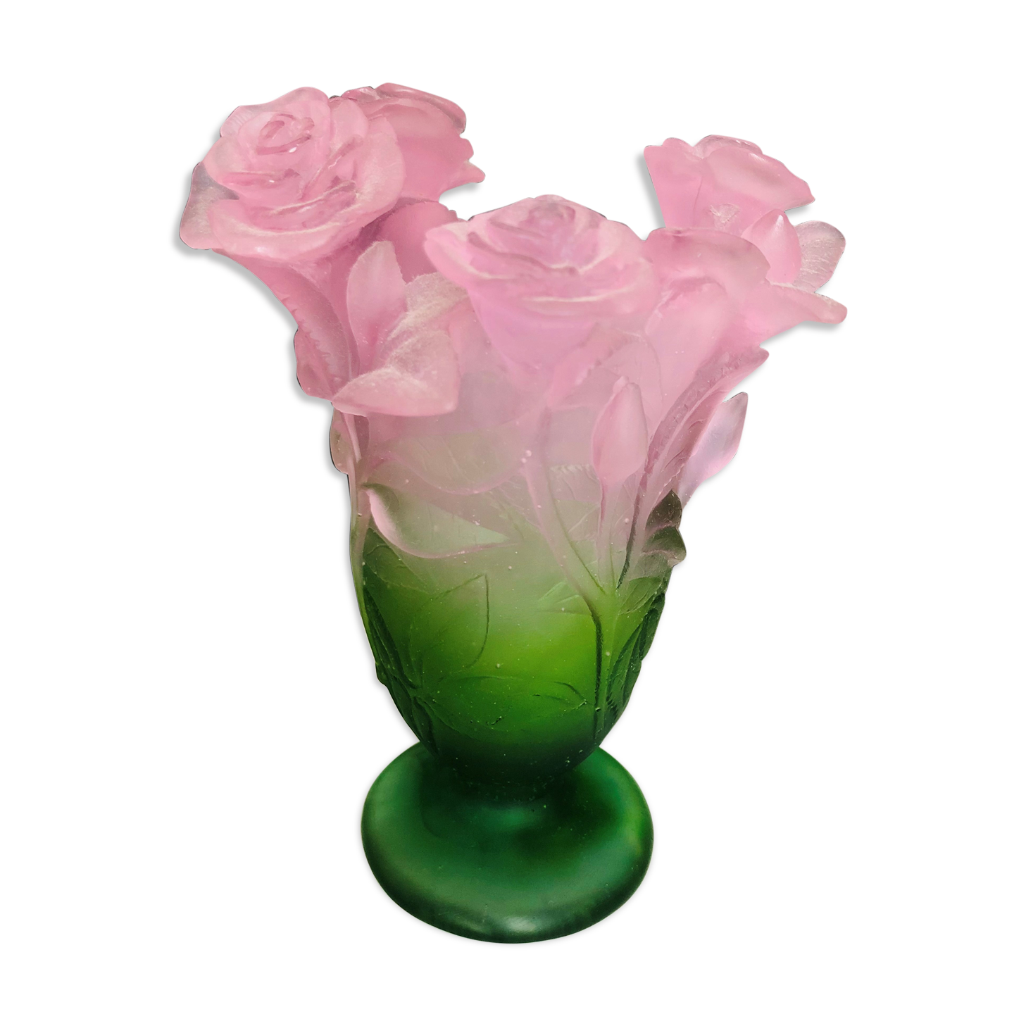 Vase Daum en pate de verre