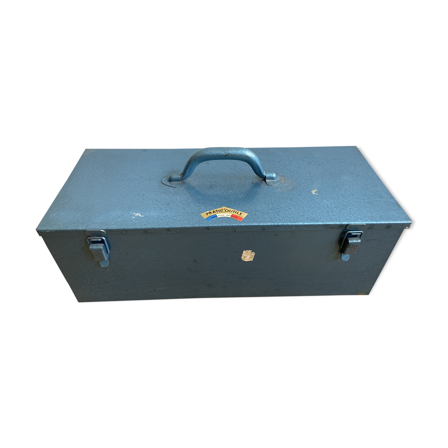 Blue metal toolbox